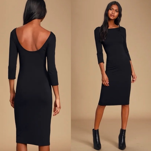 Lulus Dresses & Skirts - LULUS Lightweight Jersey Knit Midi Dress Size Medium
